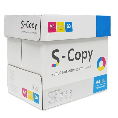에스카피 80g 백색, 2500매, A4