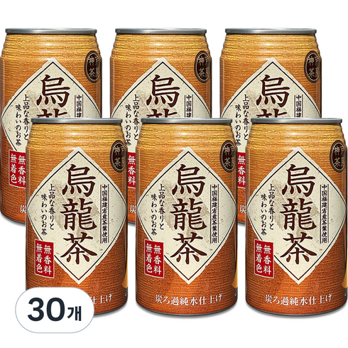 우롱차 캔 - 토미나가 고베 사보 우롱차 캔, 340ml, 30개