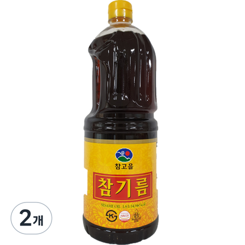 업소용참기름 - 참고을 참기름, 1.8L, 2개