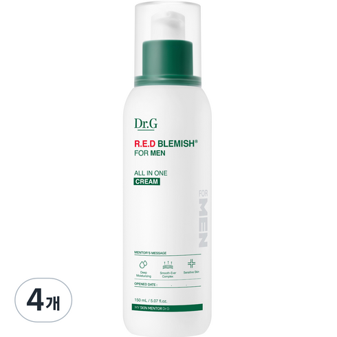 올인원크림 - 닥터지 레드 블레미쉬 포 맨 올인원 크림, 150ml, 4개