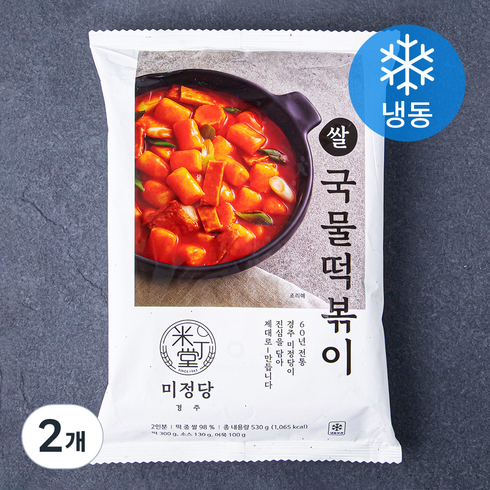 쌀 국물떡볶이 - 미정당 쌀 국물떡볶이 (냉동), 530g, 2개