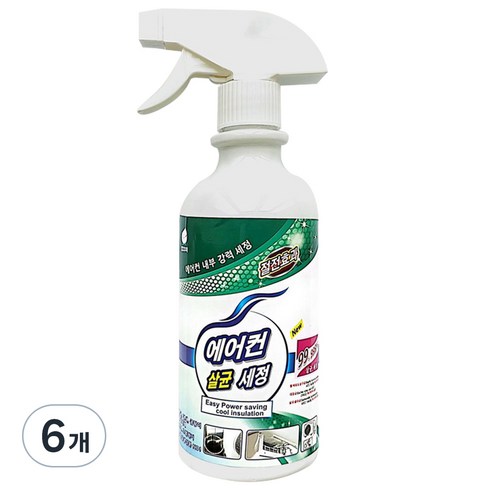 깔끄미 에어컨 살균 세정, 500ml, 6개