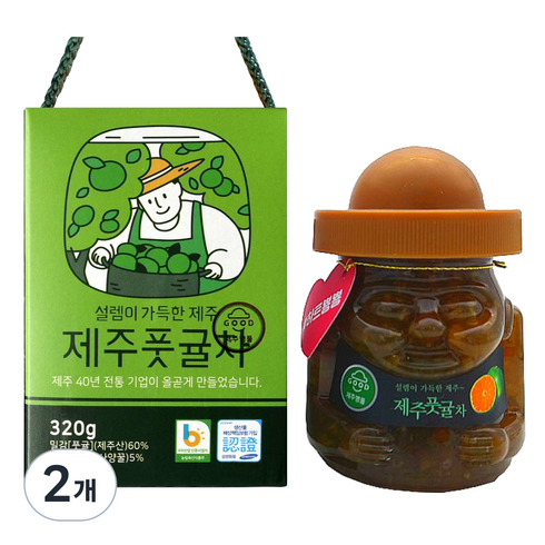 필내음 제주 풋귤차, 320g, 1개입, 2개