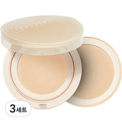 에스쁘아 프로 테일러 비내추럴 쿠션 14g + 리필 14g 세트 SPF50 PA++++, 바닐라, 3세트