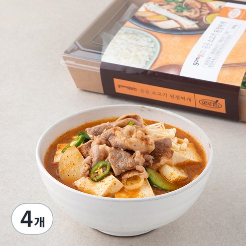 곰곰 소고기 된장찌개, 610g, 4개
