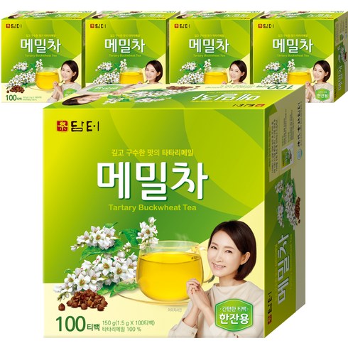 담터 메밀차100T/차/티백, 1.5g, 100개입, 5개