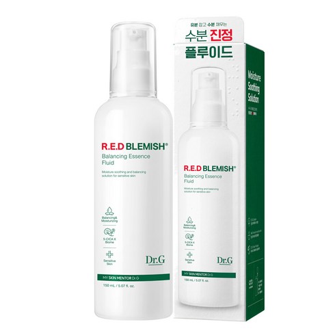 1개 더  에센스1개 - 닥터지 레드 블레미쉬 밸런싱 에센스 플루이드, 150ml, 1개