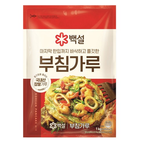 부침가루 - 백설 부침가루, 1kg, 1개