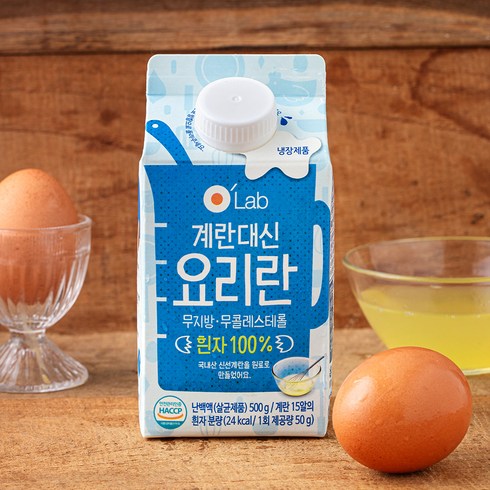 난백이 - 오랩 계란대신 요리란 난백, 500g, 1개