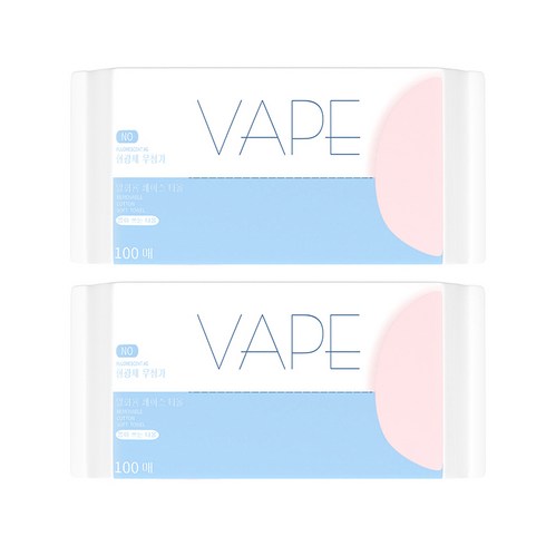 이지 기프트  페이스 타월 세트  - VAPE 면 일회용 수건대용 페이스타올, 100매, 2개