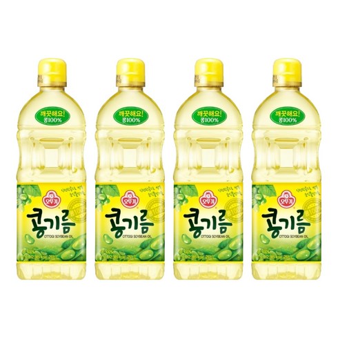 오뚜기 콩기름, 1.5L, 4개
