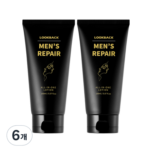 2023년 가성비 최고 룩백 올인원 - LOOKBACK 남성용 올인원 로션, 150ml, 6개