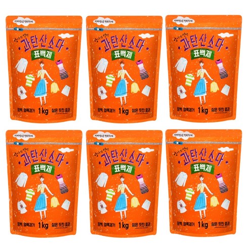 엄마의선택 과탄산소다 표백제, 6개, 1kg
