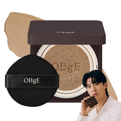 남자쿠션 - OBge 퍼펙트 옴므 쿠션 SPF50+ PA+++ 15g, 3호 샌드, 1개