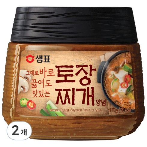 토장된장 - 샘표 토장 찌개양념, 450g, 2개