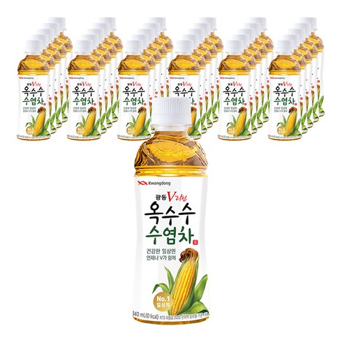 광동 V라인 옥수수 수염차, 340ml, 48개