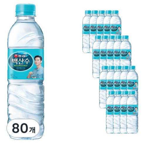 농심 백산수, 500ml, 80개