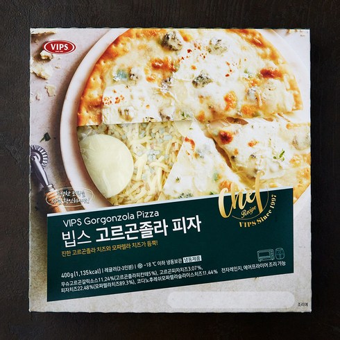 디마떼오 피자 4종20팩 - 빕스 고르곤졸라 피자 (냉동), 1개, 400g