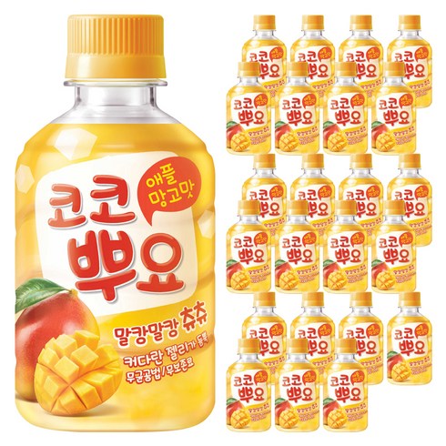 팔도 코코뿌요 음료 애플망고맛, 280ml, 24개