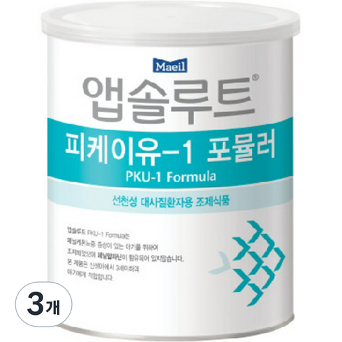 앱솔루트피케이유 - 앱솔루트 피케이유1 포뮬러, 350g, 3개