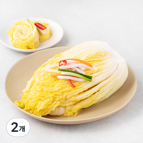 도미솔 맛있는 김치 4종 10kg - 도미솔 맛있는 백김치, 3kg, 2개