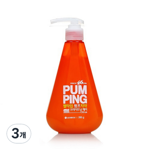 페리오 펌핑치약 시트러스, 285g, 3개
