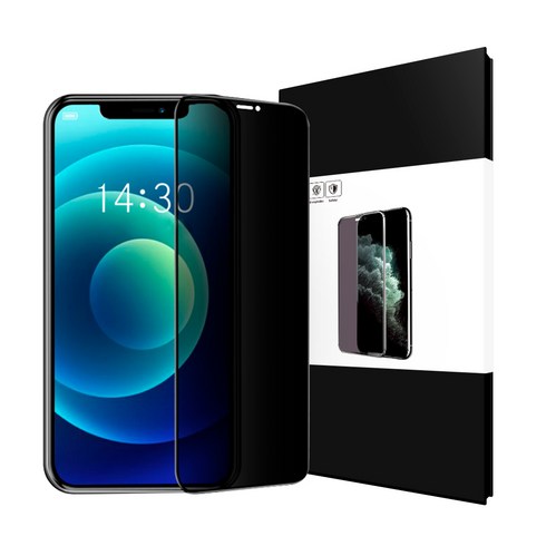 아이몰 아이폰 풀커버 사생활 보호 프라이버시 강화유리 액정보호필름, 1개