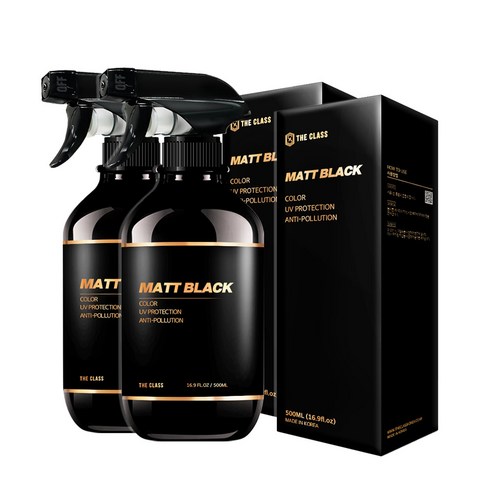 더클래스 매트블랙 자동차 타이어 코팅제, 500ml, 2개