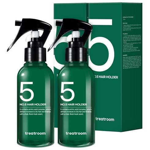 2023년 가성비 최고 헤어미스트 - 트리트룸 넘버파이브 헤어홀더 미스트, 100ml, 2개