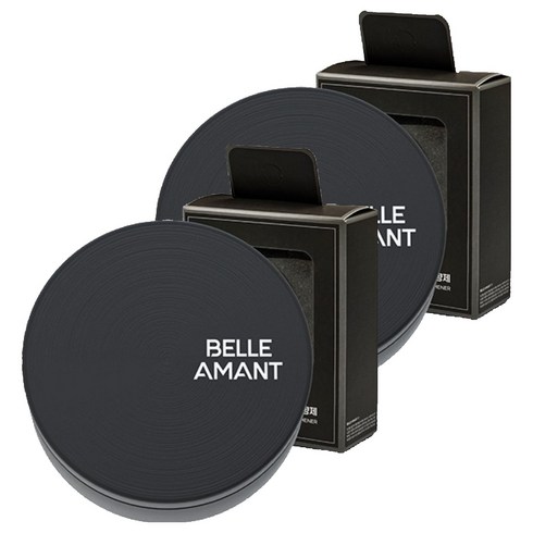 벨르아망 시그니쳐 리필형 차량용방향제 블랙 본품, 2개, 플로럴 플라워