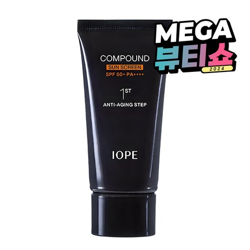 남자썬크림 - 아이오페 맨 컴파운드 선 스크린 SPF 50+ PA++++, 50ml, 1개