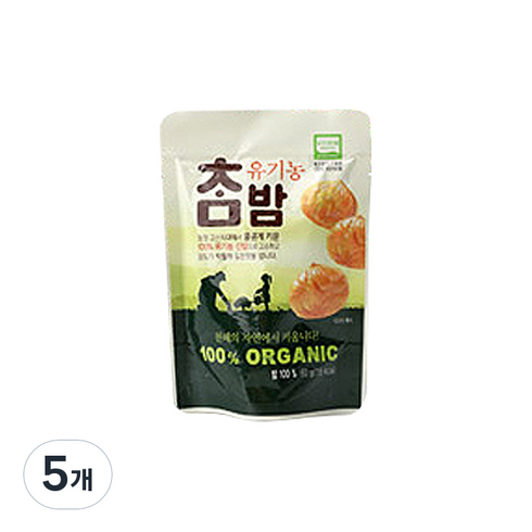 유기농 참밤, 60g, 5개