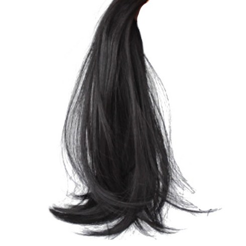묶음머리가발 - 스타일하라 여성용 가연 포니테일 가발 끈묶음형 35cm, 자연블랙, 1개