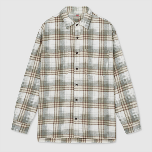 스파오 헤비플란넬 루즈핏 체크 셔츠 SPYCB11C91