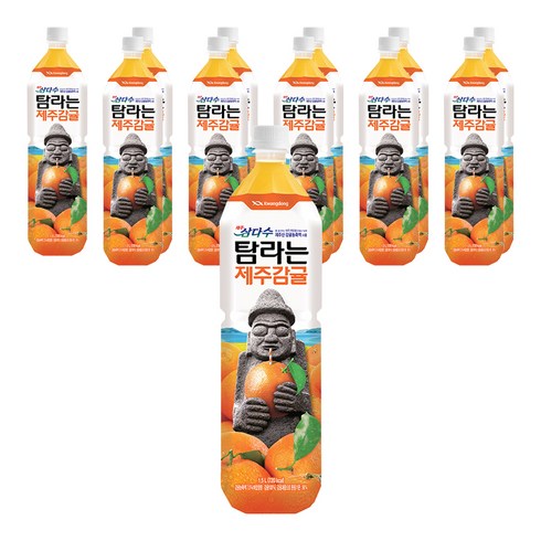 오렌지쥬스 - 제주삼다수 탐라는 제주감귤 주스, 1.5L, 12개