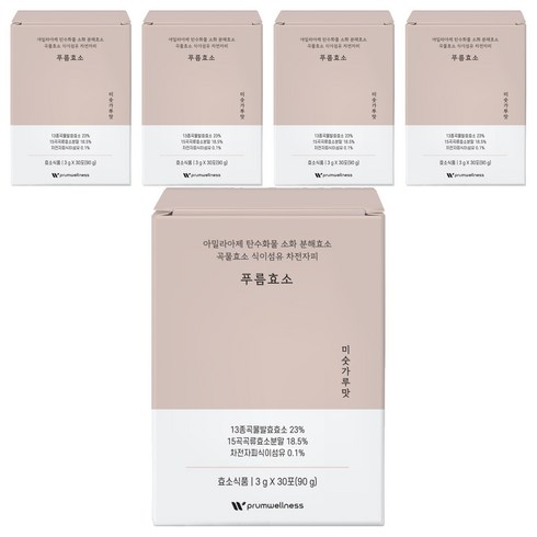 푸름웰니스 푸름효소 미숫가루맛 30p, 90g, 5개
