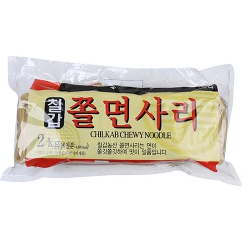 쫄면 - 칠갑농산 쫄면사리, 2kg, 1개