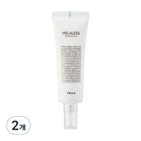 VELLA 멜라리스 화이트닝 크림, 50ml, 2개