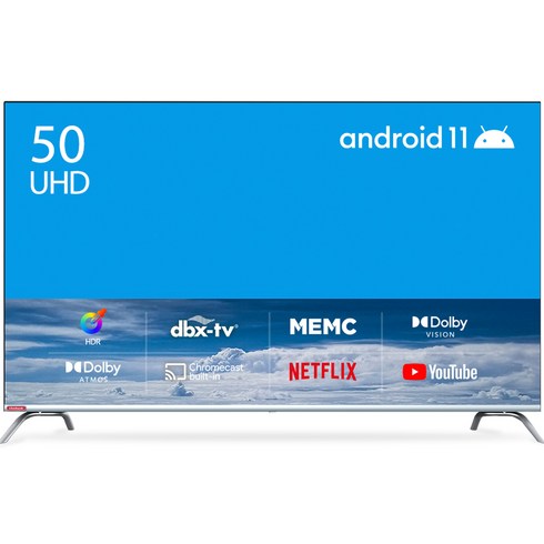 더함 4K UHD LED HDR 안드로이드 11 스마트 TV 127cm(50인치) TA504-AVN22CB 스탠드형 자가설치