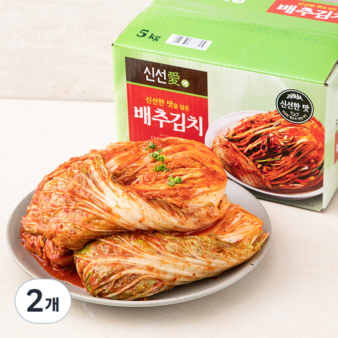 선김치배추김치2kg주문 - 신선애 배추김치, 5kg, 2개