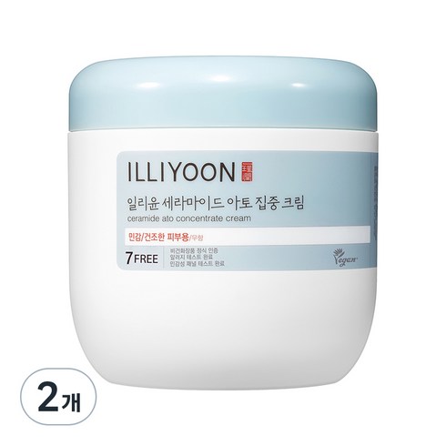 일리윤 세라마이드 아토 집중 크림 무향, 2개, 500ml