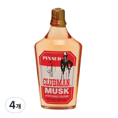 클럽맨피노드 머스크 에프터쉐이브 코롱, 177ml, 4개