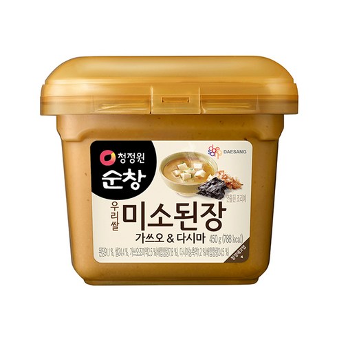 대상 청정원 미소된장 가쓰오&다시마, 450g, 1개