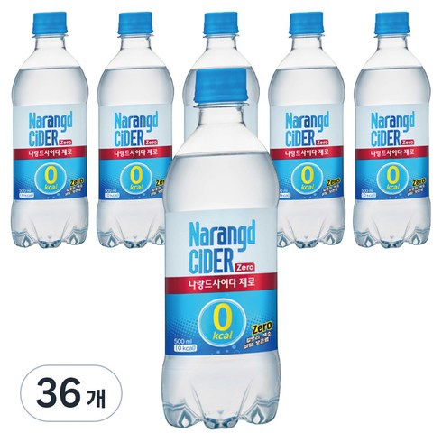 나랑드사이다 제로, 500ml, 36개