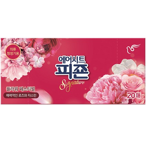 피죤 에어시트 의류청정기용 플라워페스티벌 단품, 1개, 20매
