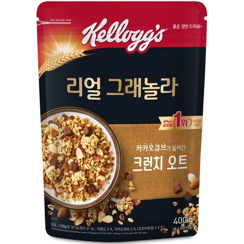 리얼 그래놀라 크런치오트, 1개, 400g