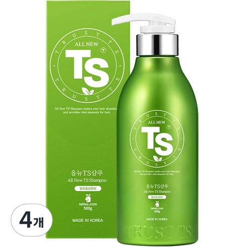 TS 올뉴 TS 샴푸, 500g, 4개