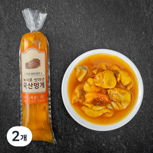 바다내음 가득한 멍게 100g8병 - 녹차로 씻어낸 국산 멍게 (냉장), 120g, 2개