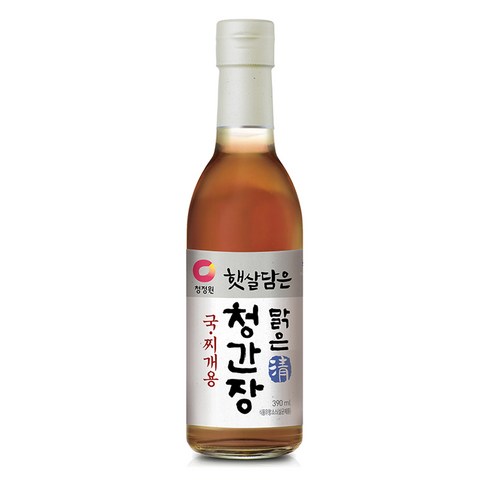 청정원 햇살담은맑은청간장 국찌개용, 1개, 390ml