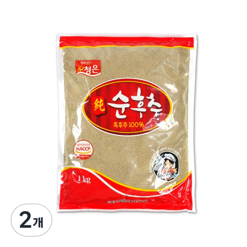 후추 - 청은 순후추, 1kg, 2개